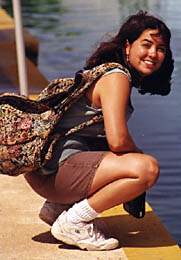 Nikki at the Turtle Farm