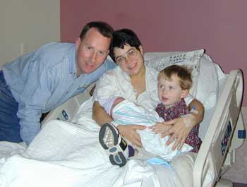 Cameron, Nikki, Drew and Dave in the hospital
