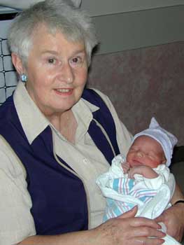 Gran holding Drew