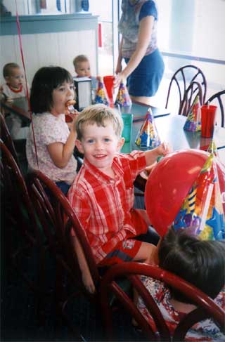 Cameron at his 4th birthday party.