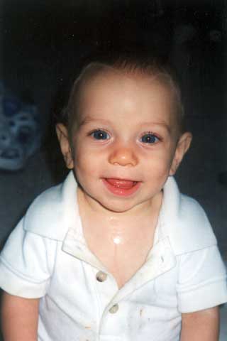 Drew's pre-toothy grin