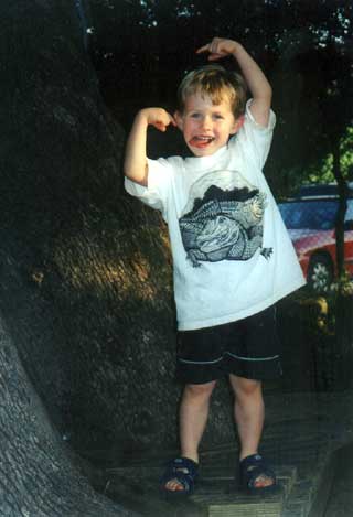 Cameron being a monkey