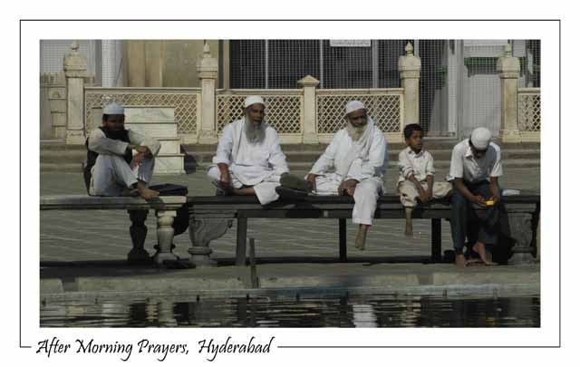 After Morning Prayers, Hyderabad, India