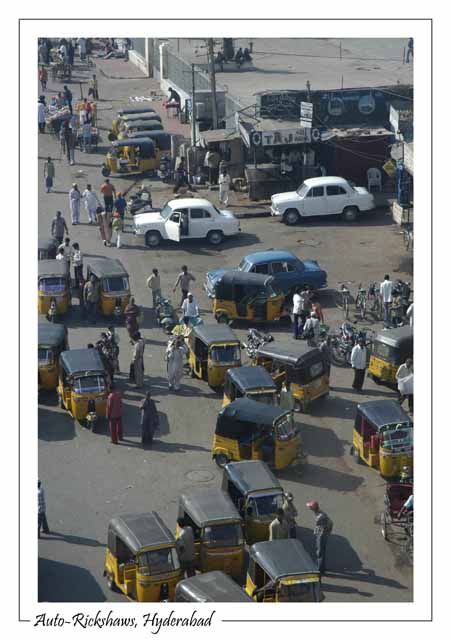 Auto-Rickshaws, Hyderabad, India