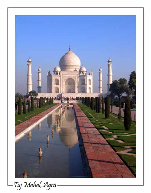  Taj Mahal and Reflection, Agra, India