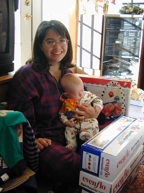 Surrounded by presents