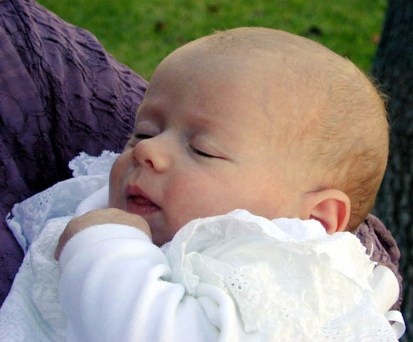 Sleeping after the christening